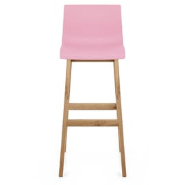 Drift Oak & Pink Bar Stool