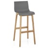 Drift Oak & Charcoal Bar Stool