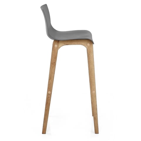 Drift Oak & Charcoal Bar Stool