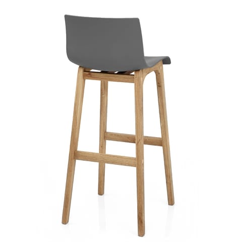 Drift Oak & Charcoal Bar Stool