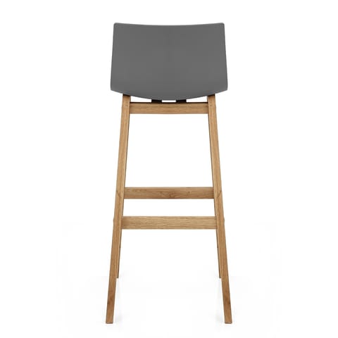 Drift Oak & Charcoal Bar Stool