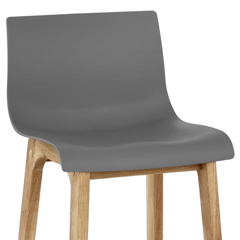 Drift Oak & Charcoal Bar Stool