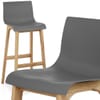 Drift Oak & Charcoal Bar Stool