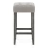Dove Bar Stool Grey Velvet