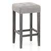 Dove Bar Stool Grey Velvet