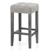 Dove Bar Stool Grey Velvet