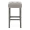 Dove Bar Stool Grey Velvet