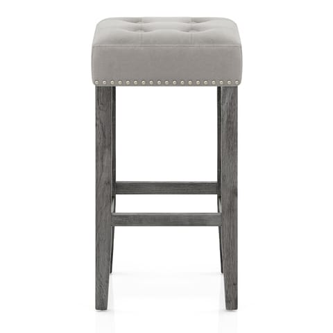 Dove Bar Stool Grey Velvet
