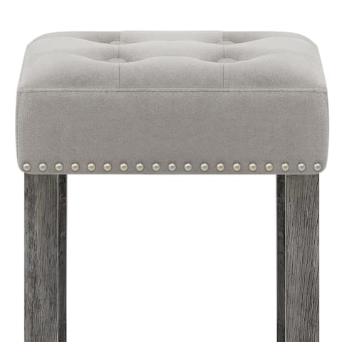 Dove Bar Stool Grey Velvet