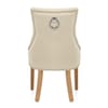 Ascot Oak Dining Chair Cream Leather