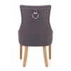 Ascot Oak Dining Chair Charcoal Fabric