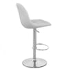 Rochelle Brushed Steel Stool Grey