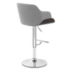Dakota Bar Stool Grey Velvet