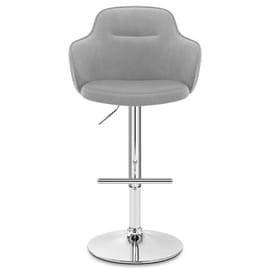 Vista Bar Stool Grey Velvet