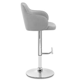 Vista Bar Stool Grey Velvet