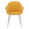 Flare Dining Chair Mustard Velvet