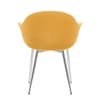 Flare Dining Chair Mustard Velvet