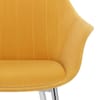 Flare Dining Chair Mustard Velvet