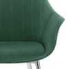 Flare Dining Chair Green Velvet