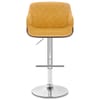 Dakota Bar Stool Mustard Velvet