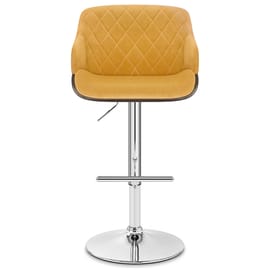 Dakota Bar Stool Mustard Velvet