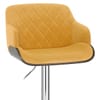 Dakota Bar Stool Mustard Velvet