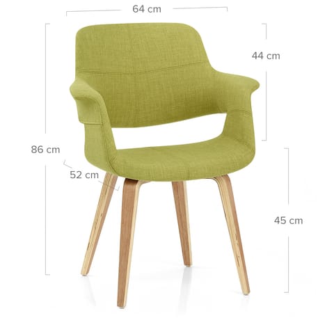 Lloyd Dining Chair Oak & Green