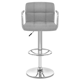 Maze Bar Stool Grey Fabric