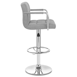 Maze Bar Stool Grey Fabric