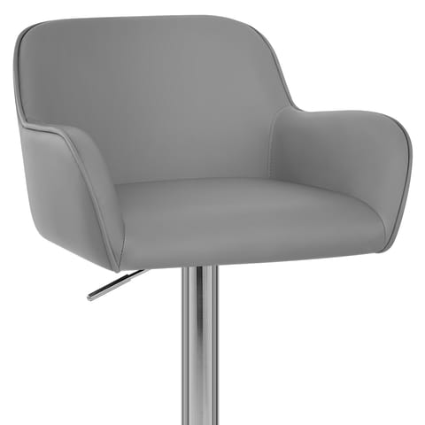 Berlin Brushed Bar Stool Grey