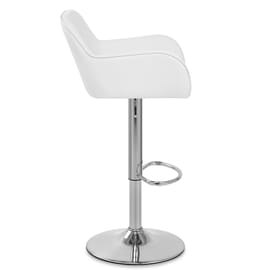 Berlin Brushed Bar Stool White