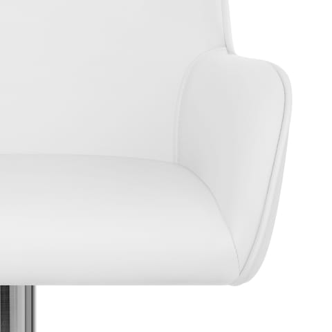 Berlin Brushed Bar Stool White