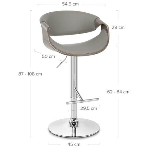 Georgia Stool Grey