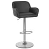 Berlin Brushed Bar Stool Black