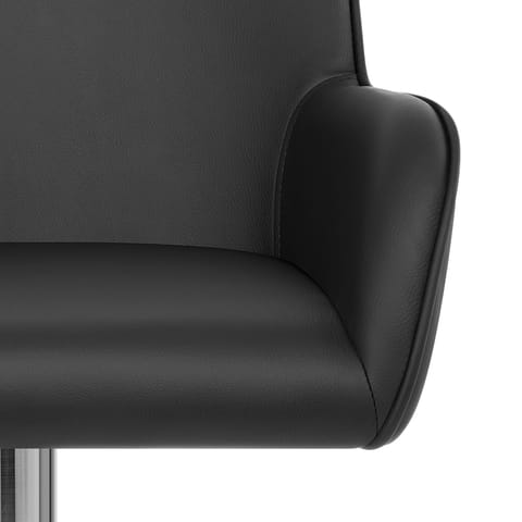 Berlin Brushed Bar Stool Black