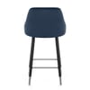 Glam Bar Stool Blue Velvet