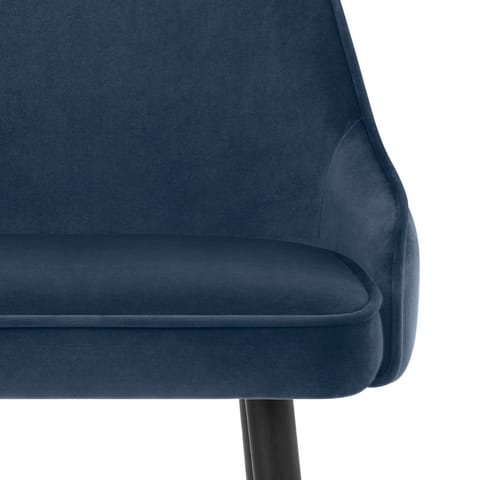 Glam Bar Stool Blue Velvet