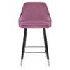Glam Bar Stool Purple Velvet