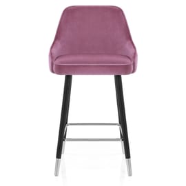 Glam Bar Stool Purple Velvet