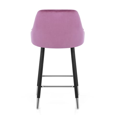 Glam Bar Stool Purple Velvet