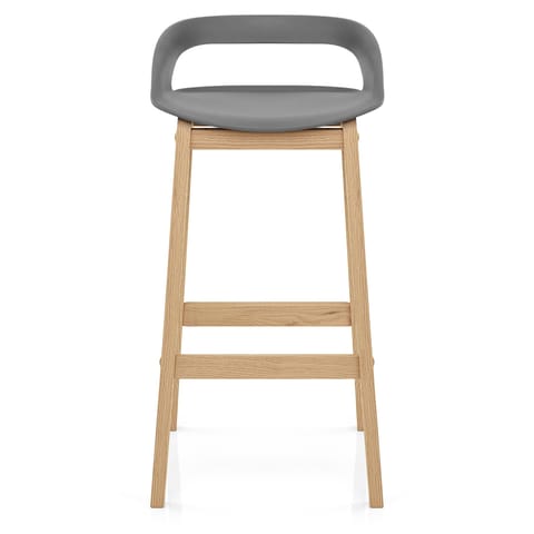 Crew Wooden Bar Stool Grey