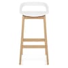 Crew Wooden Bar Stool White
