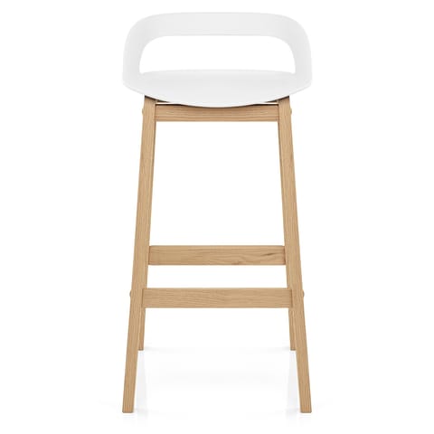 Crew Wooden Bar Stool White