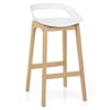 Crew Wooden Bar Stool White