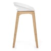 Crew Wooden Bar Stool White
