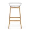 Crew Wooden Bar Stool White