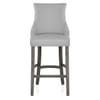 Richmond Grey Oak Stool Grey Fabric