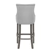 Richmond Grey Oak Stool Grey Fabric