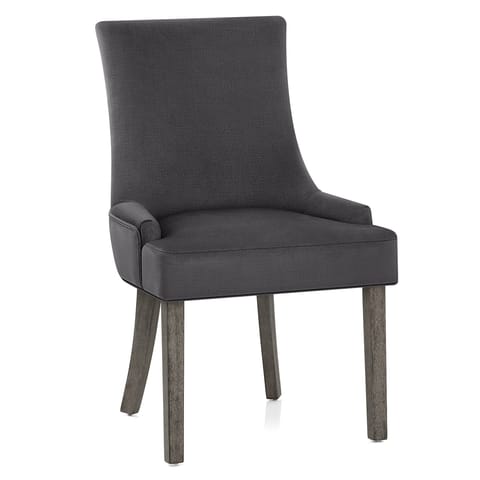 Richmond Grey Oak Chair Charcoal Fabric