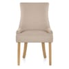 Richmond Oak Dining Chair Beige Fabric